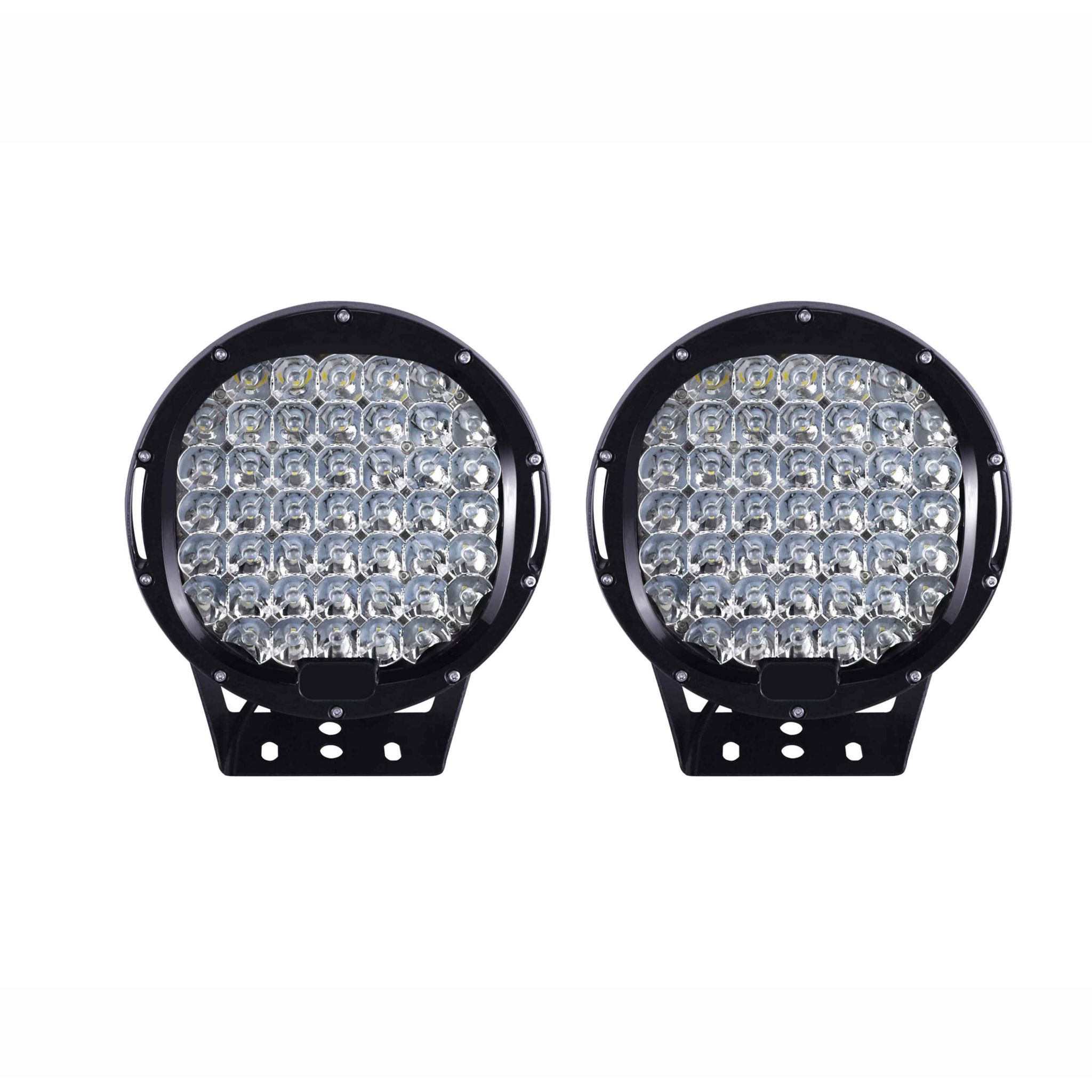 Black Horse Off Road LED 9 in. Dia Light Clear Die-cast Aluminum PL2269KT