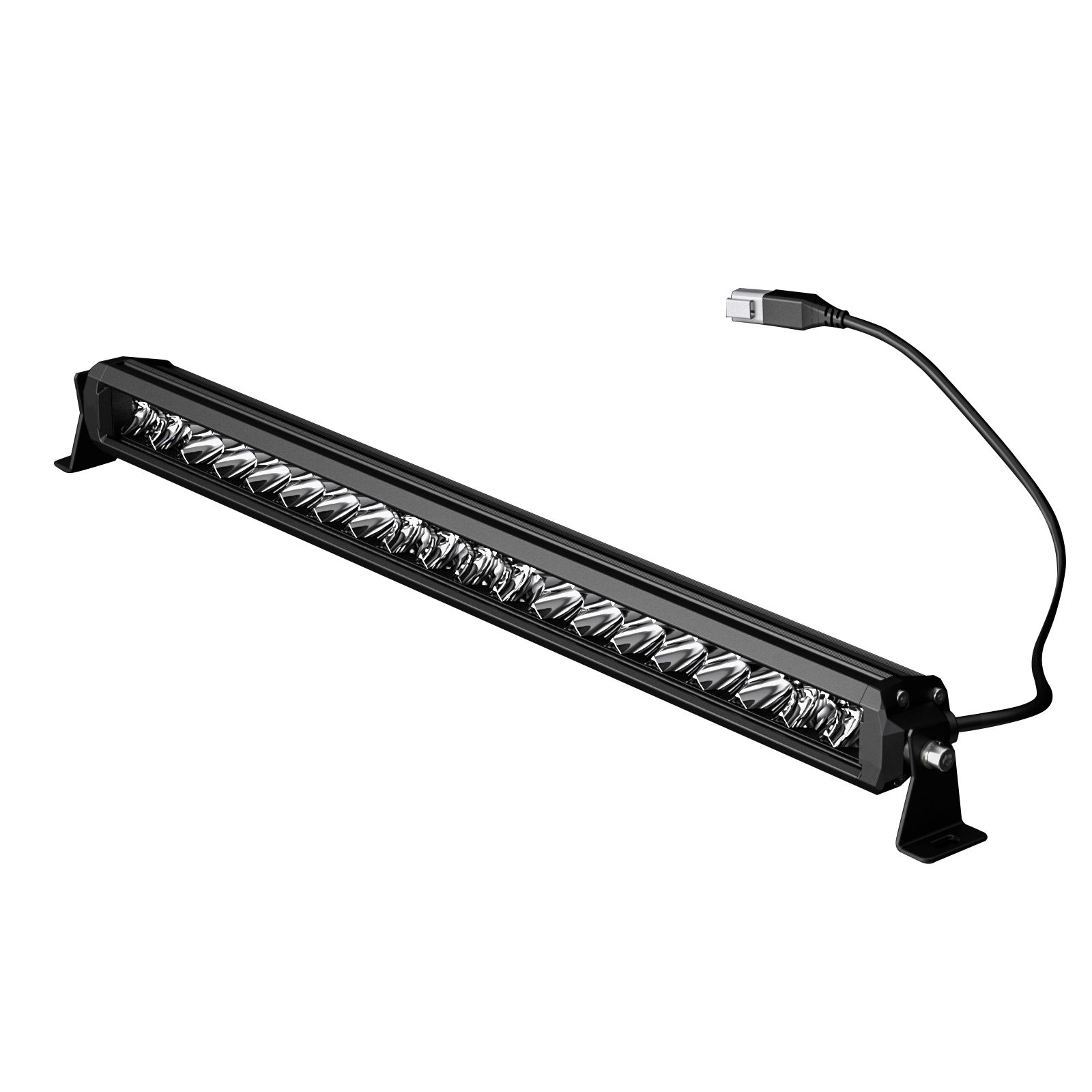Black Horse Off Road LED Light Bar Clear Aluminum PL3104FS-SNL3W