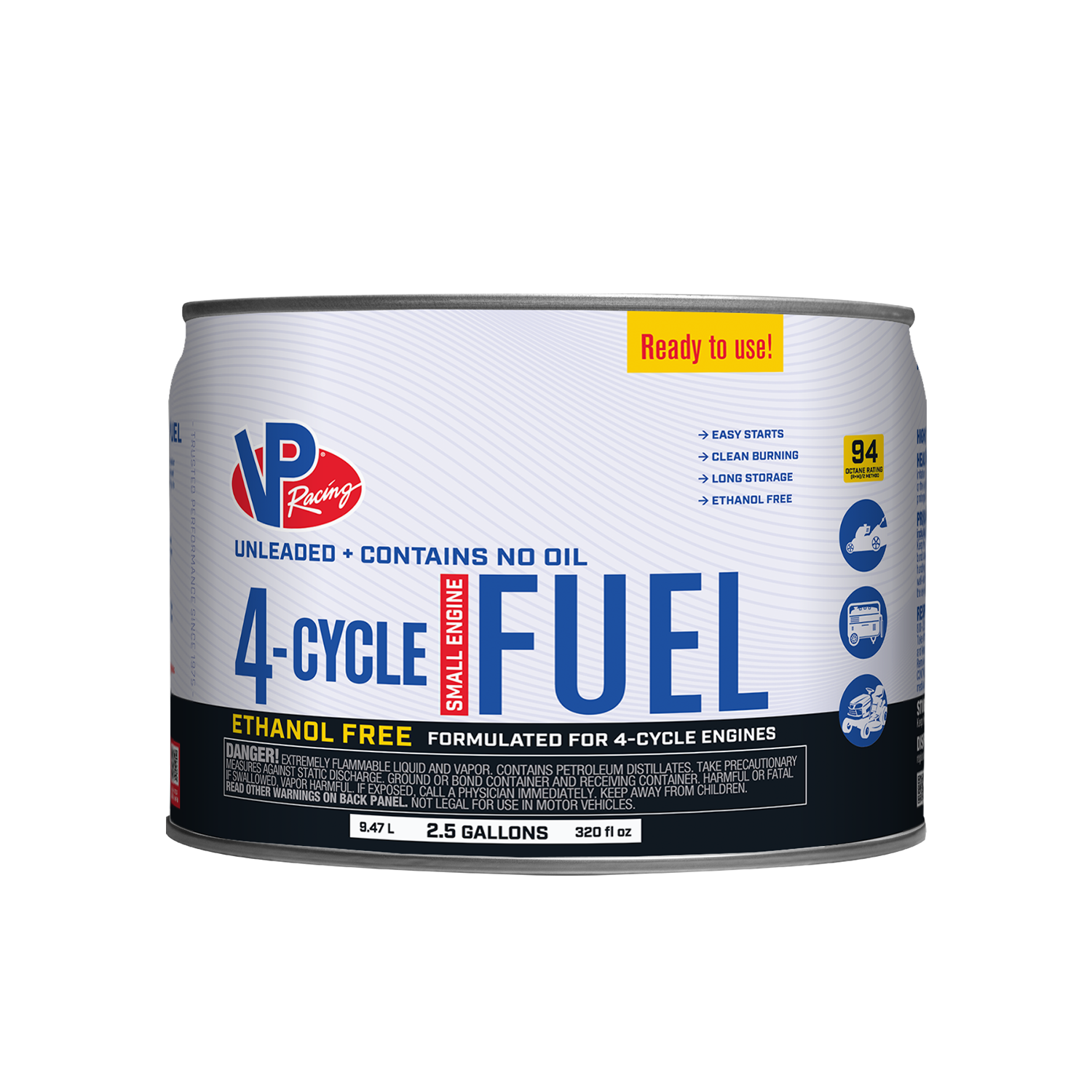 VP 4 CYCLE FUEL 2.5 GAL PAIL