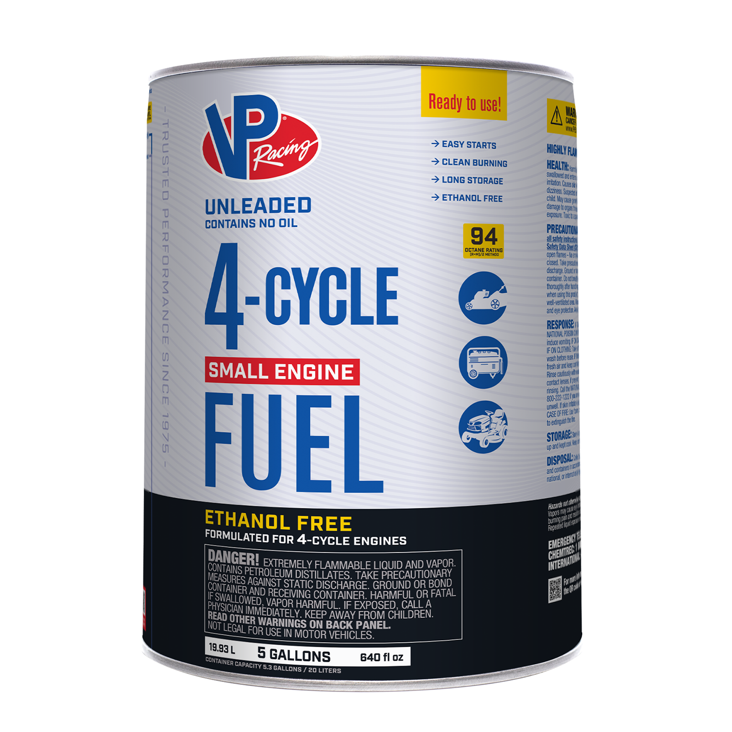 4-Cycle Small Engine Fuel 5 Gallon Pail