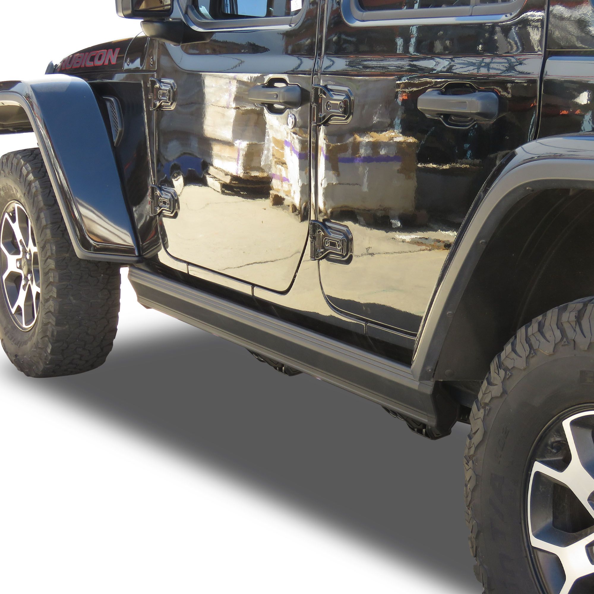 Black Horse Off Road Elite Retractable Power Board Black Steel PWBR5065