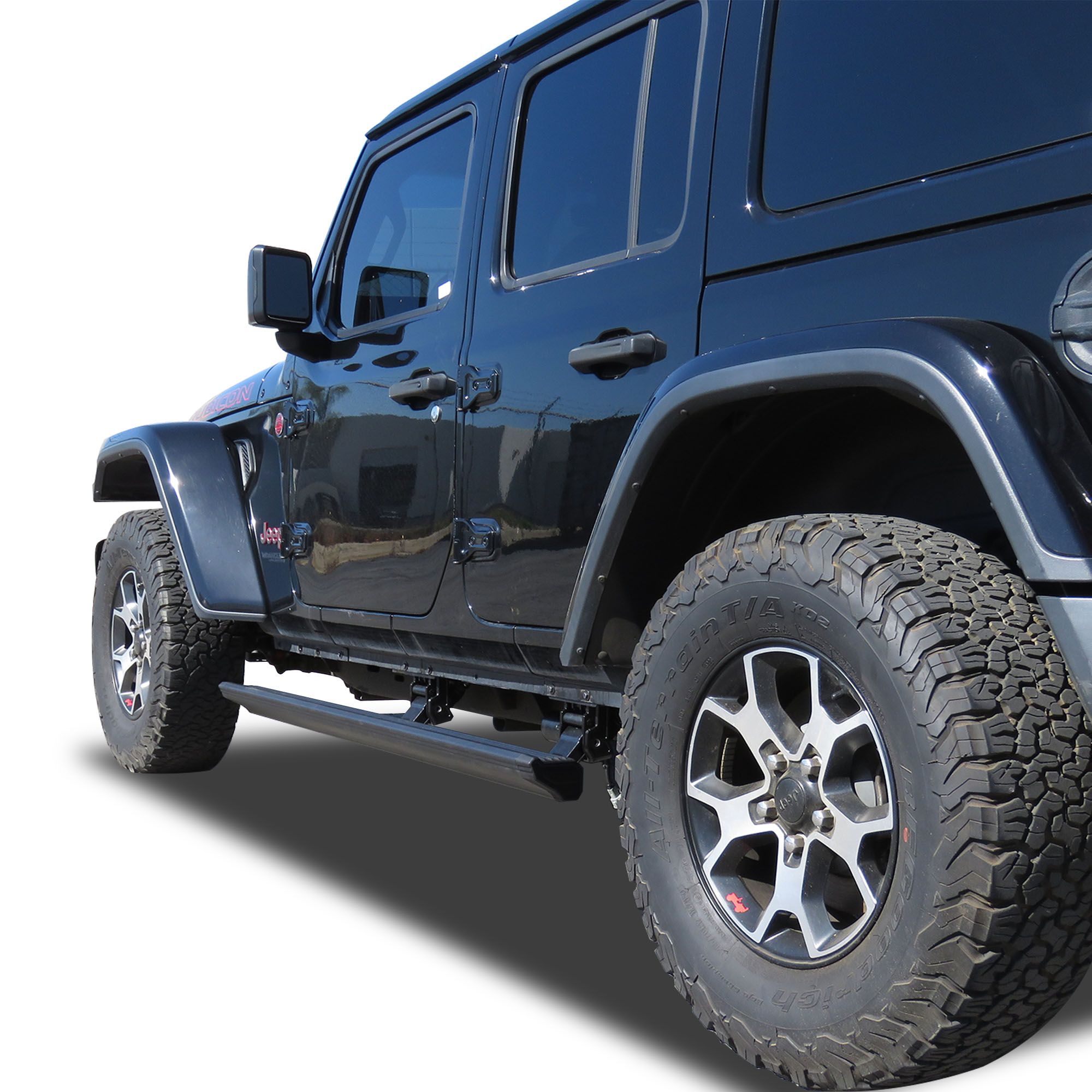 Black Horse Off Road Elite Retractable Power Board Black Steel PWBR5165