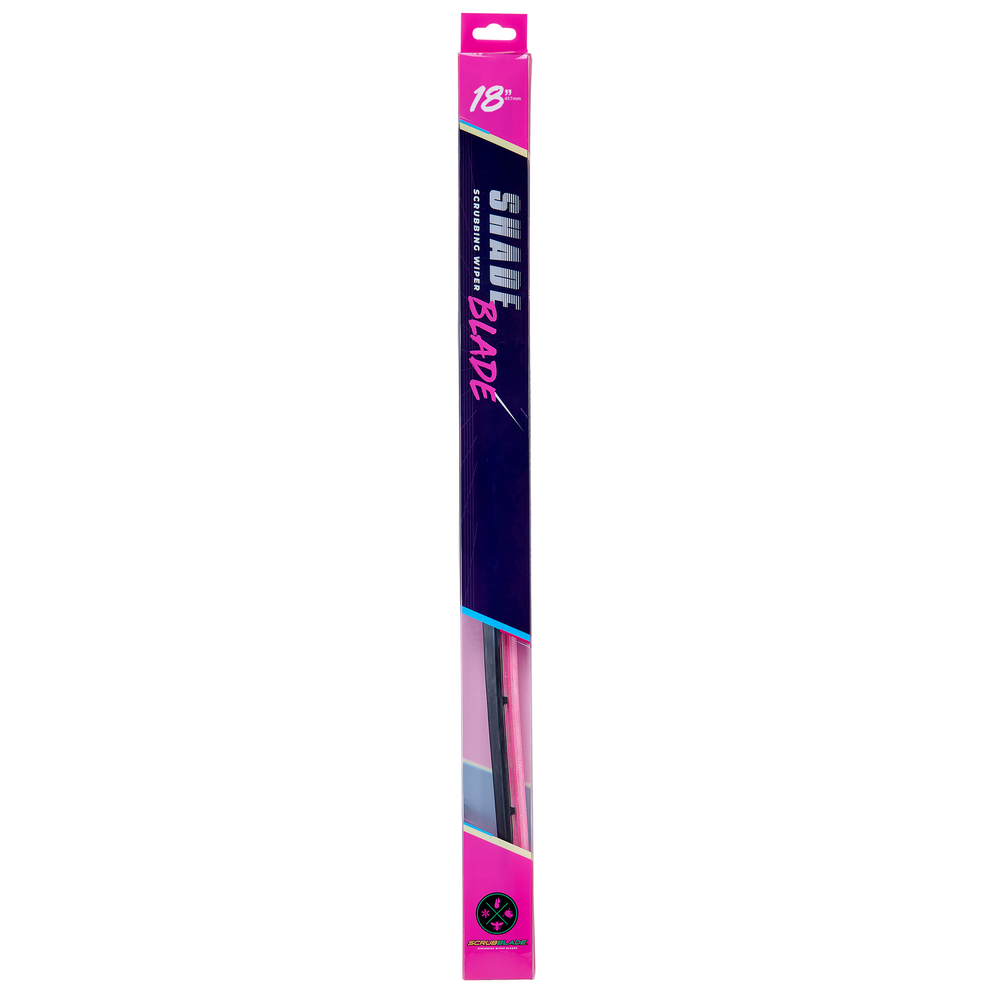 18" 450mm Pink Silicone Shadeblade Wiper Blade
