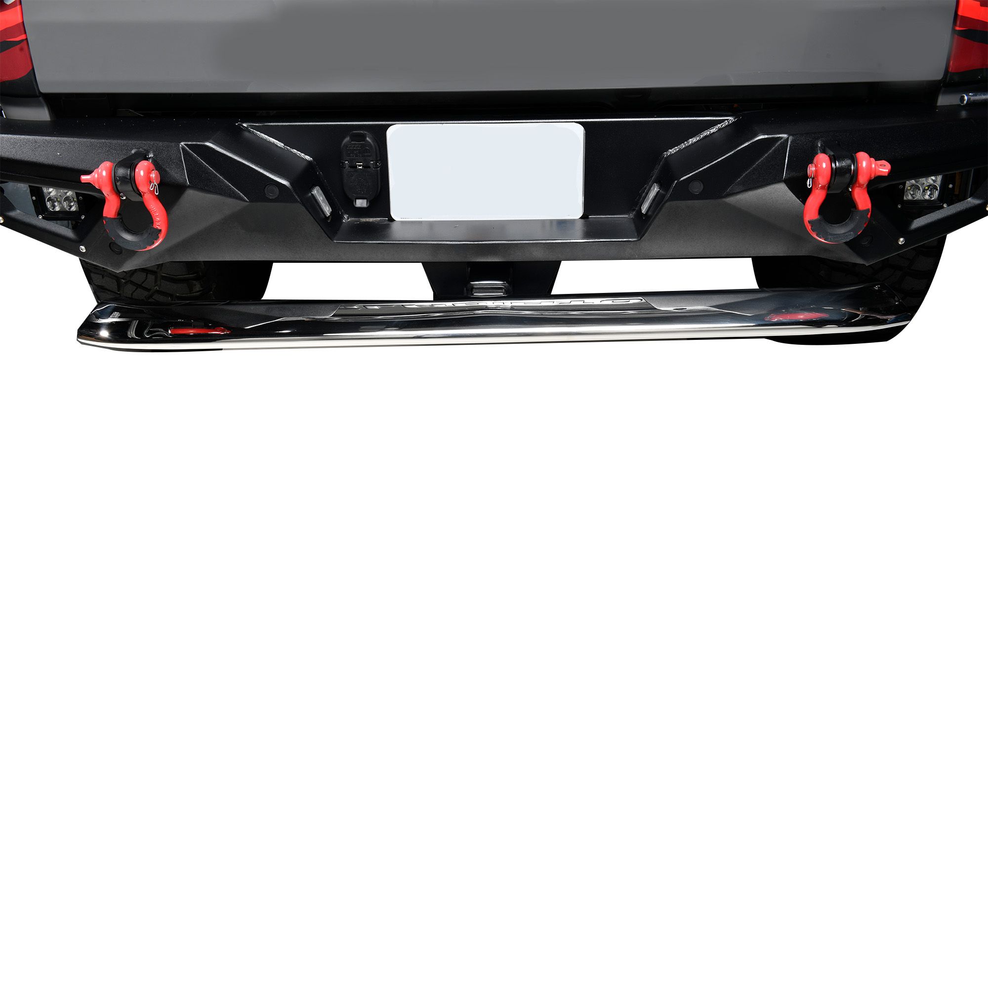 Black Horse Off Road Rear Hitch Step Stainless Steel Stainless Steel RAZ48S