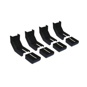 Raptor Series - RB-BKC4 - Bracket Covers Thermoplastic Rubber for Slide Track Running Boards Only - Qty 4 Set