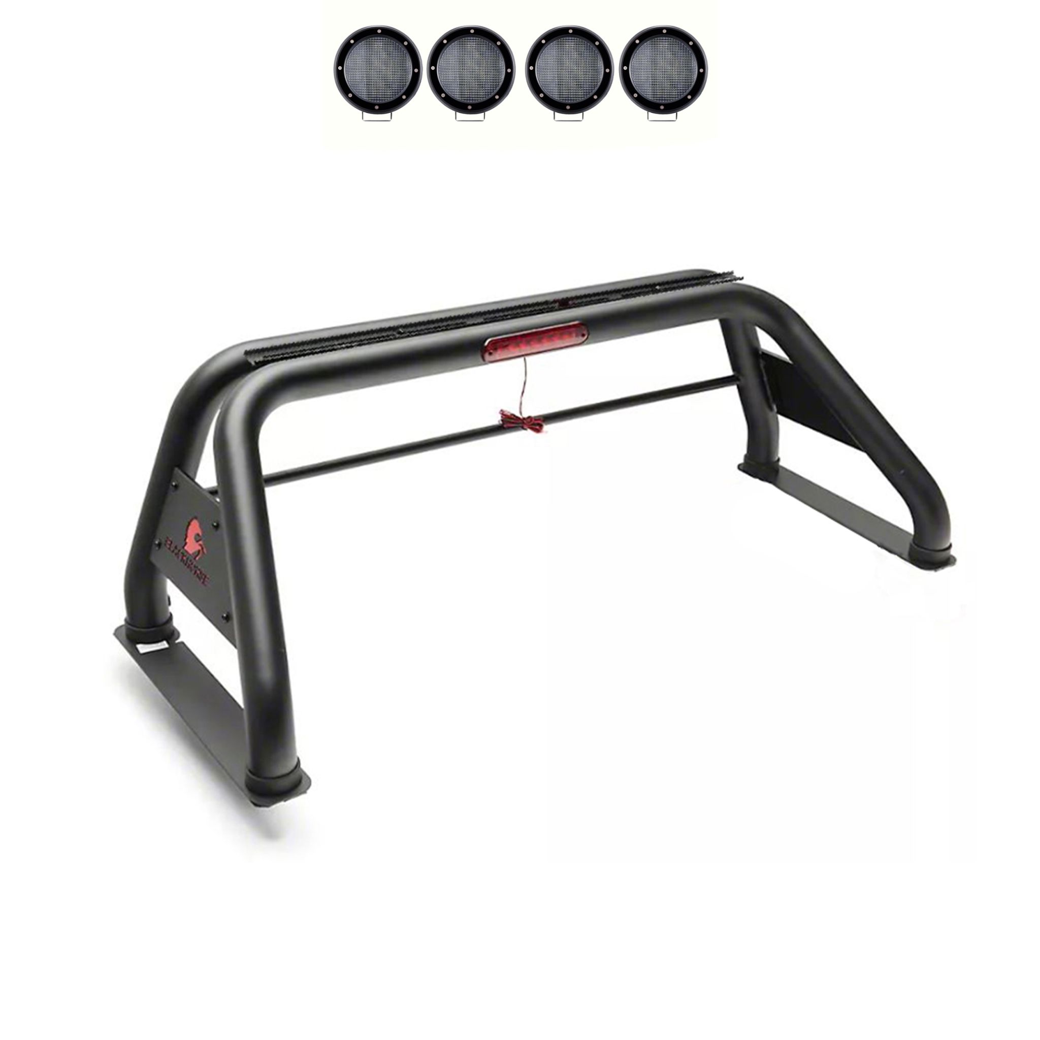 Black Horse Off Road Classic Roll Bar Kit Black Steel RB-NIFRB-PLFB