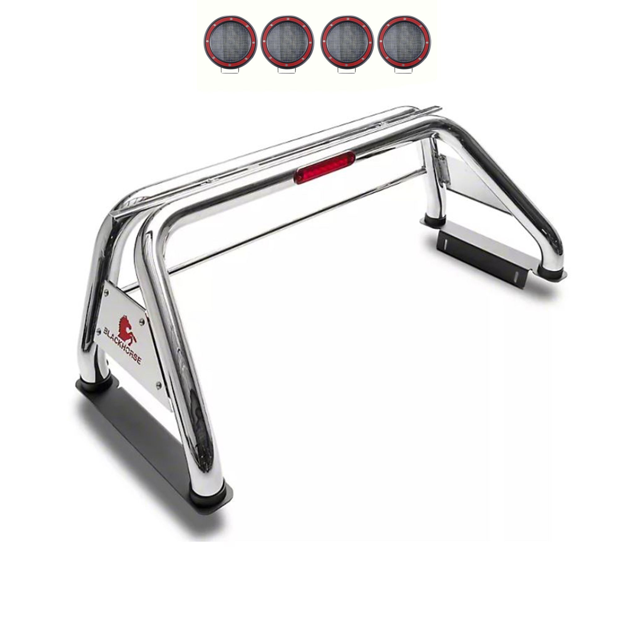 Black Horse Off Road Classic Roll Bar Kit Stainless Steel Stainless Steel RB002SS-PLFR