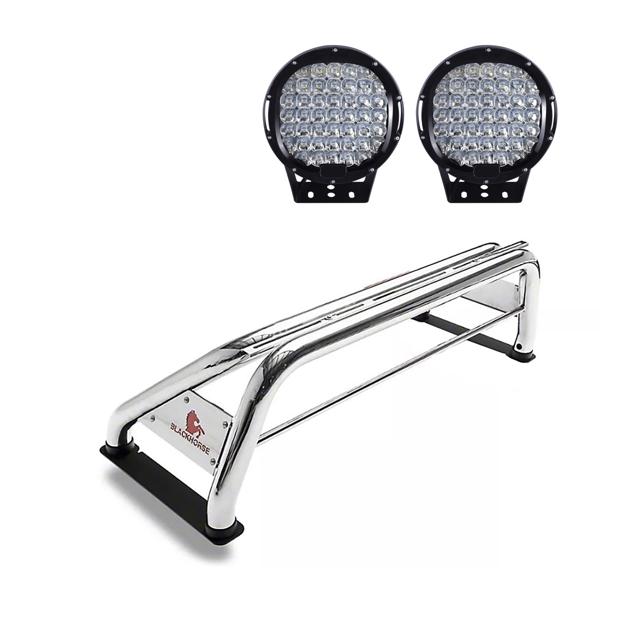 Black Horse Off Road Classic Roll Bar Kit Stainless Steel Stainless Steel RB015SS-PL69B