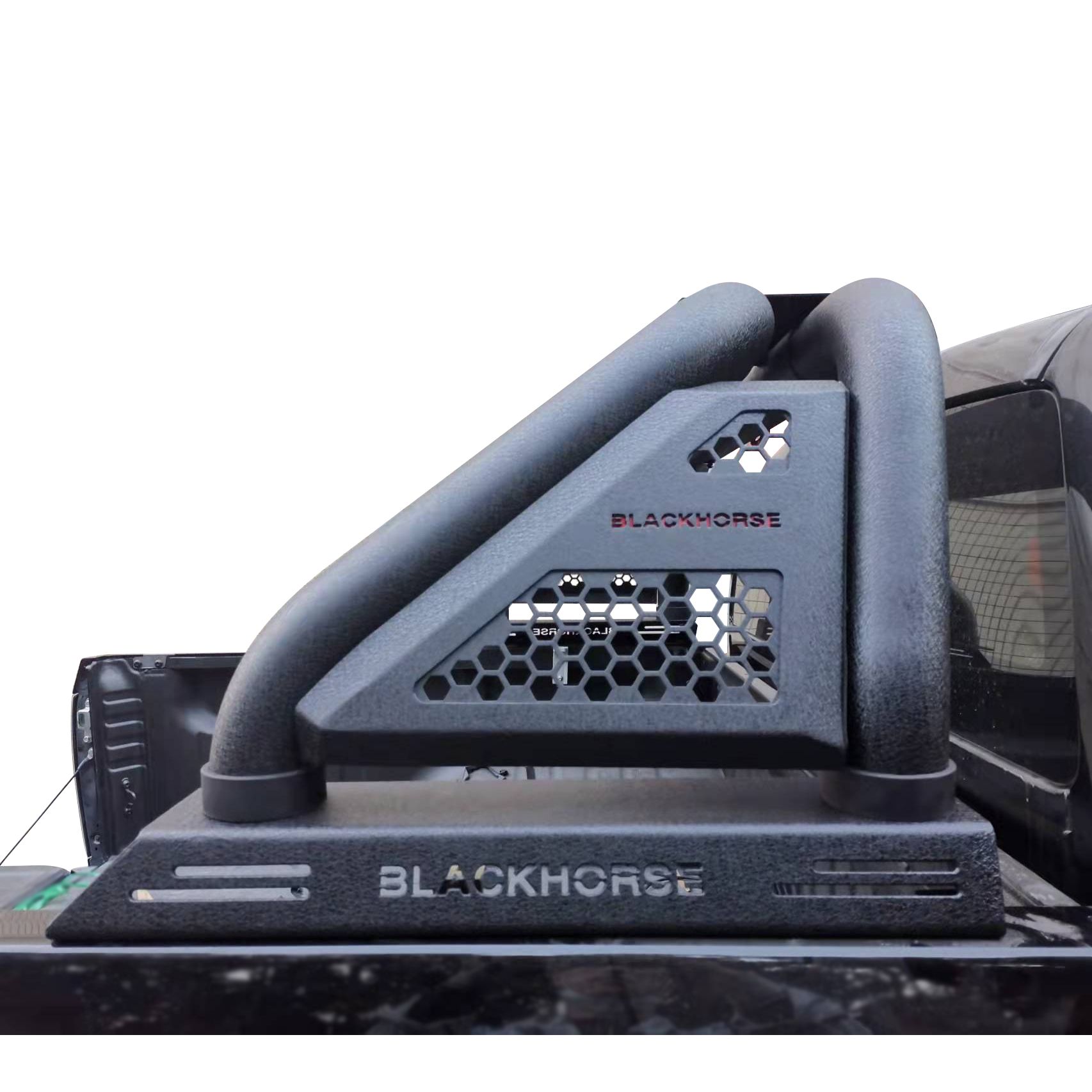 Black Horse Off Road Classic Pro Roll Bar Textured Black Steel RB01MT
