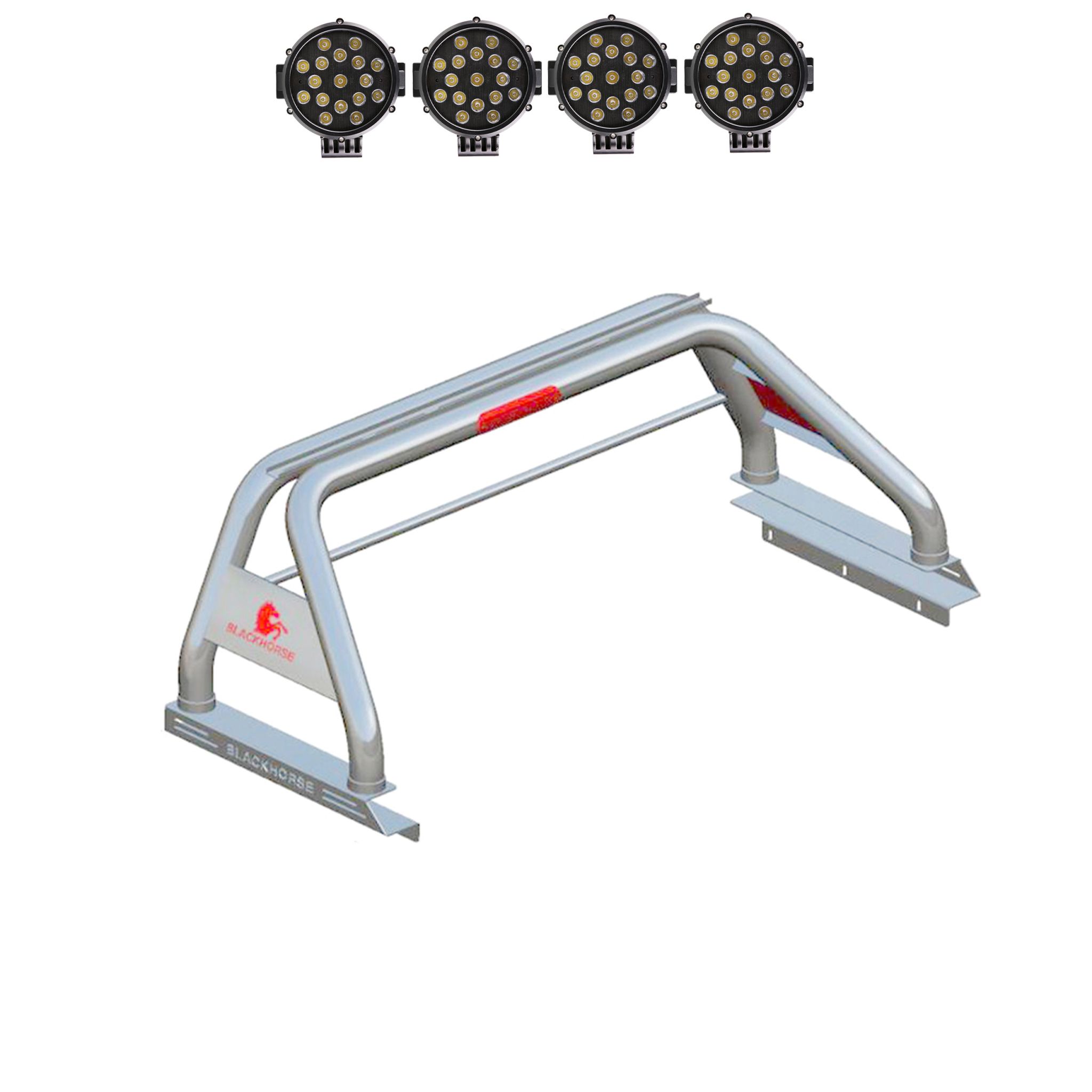Black Horse Off Road Classic Roll Bar Kit Stainless Steel Stainless Steel RB09SS-PLB