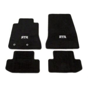 RTR Front & Rear Floor Mats w/ RTR Logo - Black (15-23 All)