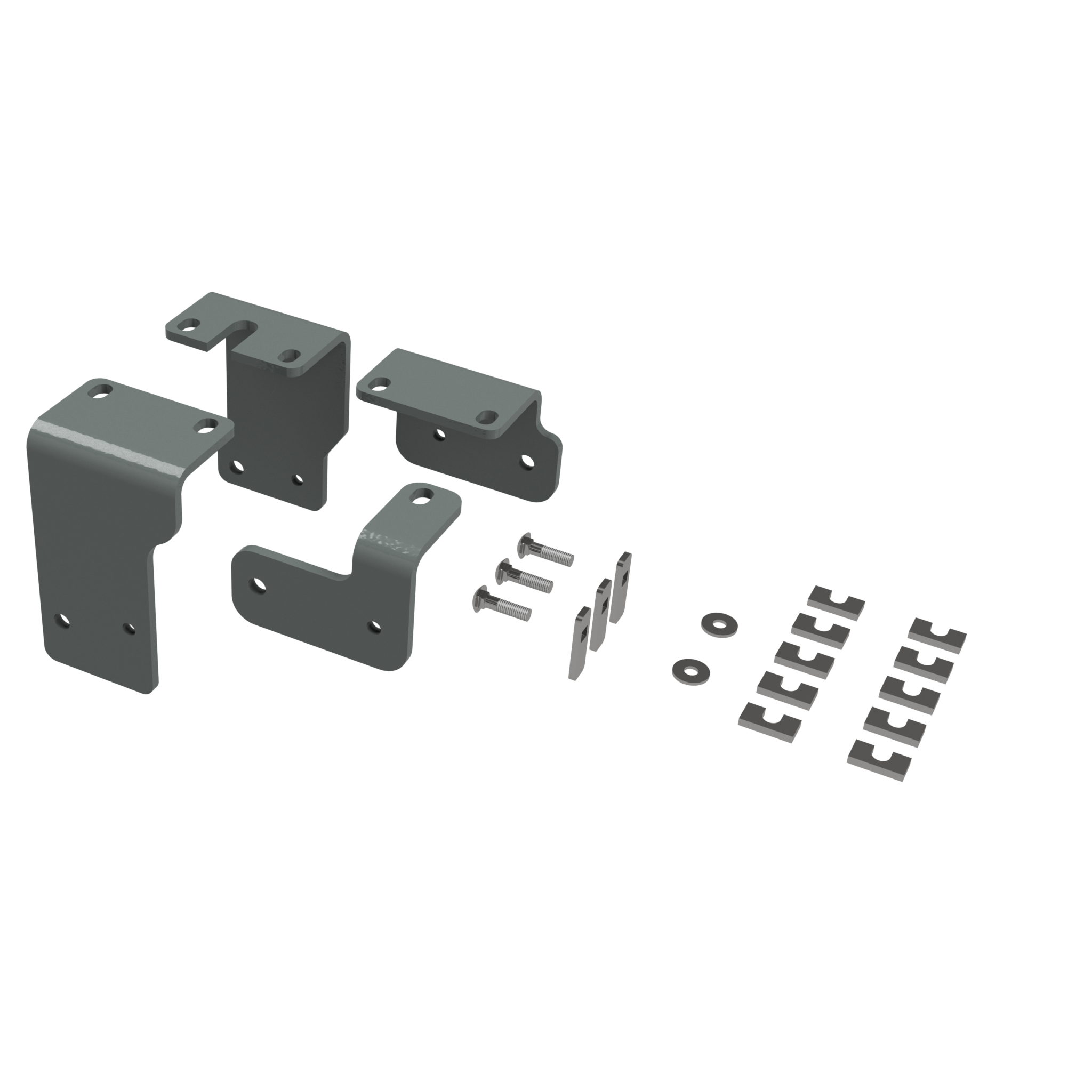 RVR3203 CUSTOM INSTALLATION KIT FOR UNIVERSAL MOUNTING RAILS FOR SOME NISSAN  TRUCKS