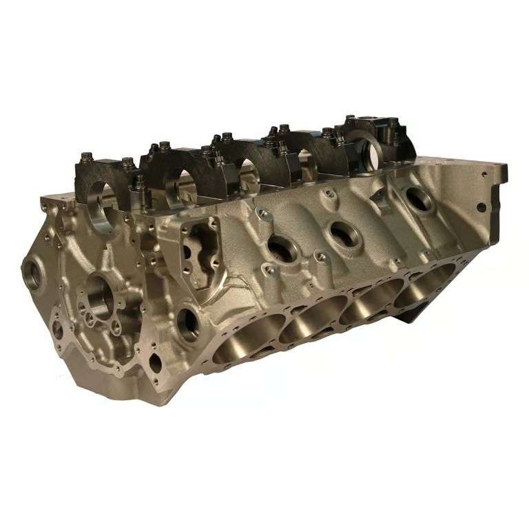 SHP Chevy Small Block Iron Block - 4.125 in. Bore, 9.025 in. Deck