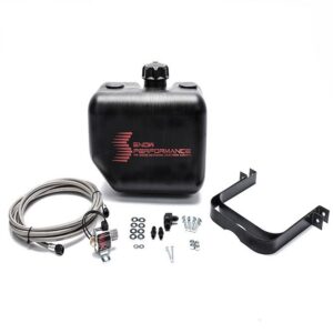 Snow Performance 2.5 Gal. Water-Methanol Tank Upgrade Braided Stainless Line (w/brackets, solenoi
