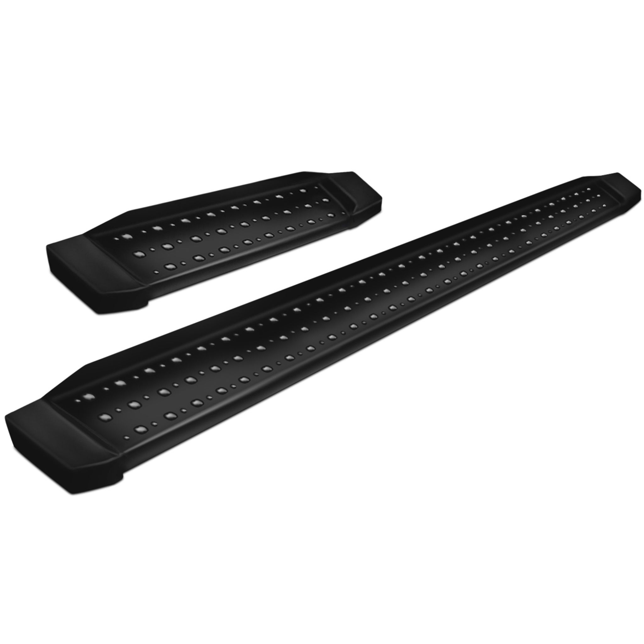Black Horse Off Road Spartan Running Boards Black Steel SR-GMR13796