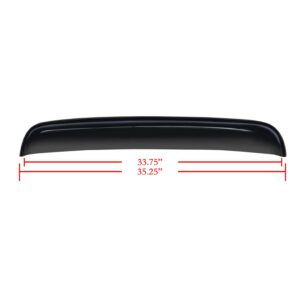 Black Horse Off Road Sunroof Deflector Dark Smoke Acrylic SRD01
