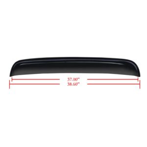 Black Horse Off Road Sunroof Deflector Dark Smoke Acrylic SRD02