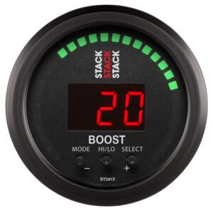 52MM BOOST CONTROLLER, -1 TO +2 BAR (-30INHG TO +30 PSI), STACK BLK