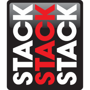 DECAL, 72MM, BLACK, STACK MINI