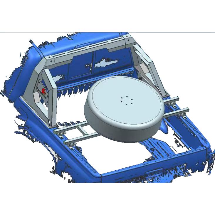 Black Horse Off Road Stark Tire Carrier Black Steel STC01