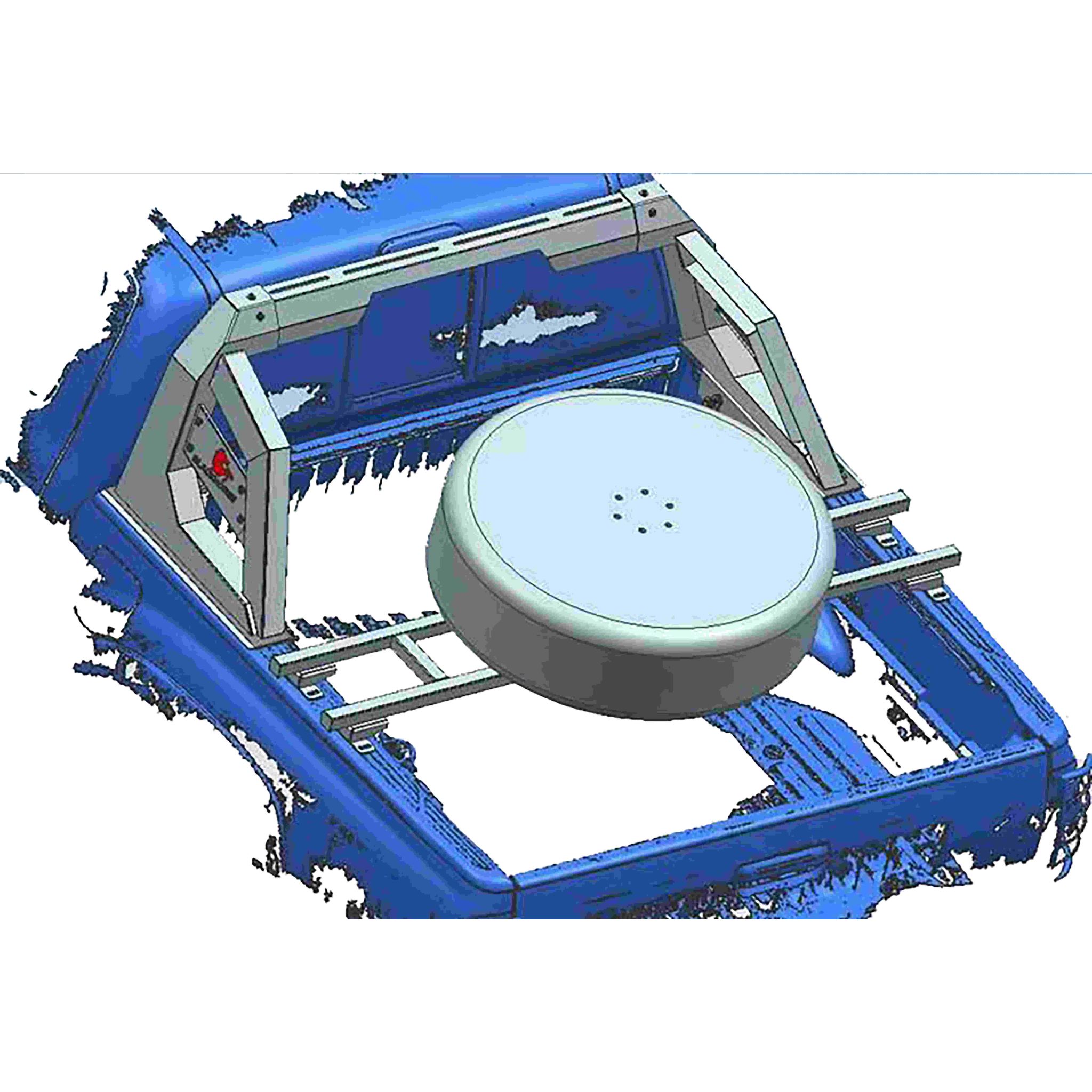 Black Horse Off Road Stark Tire Carrier Black Steel STC03