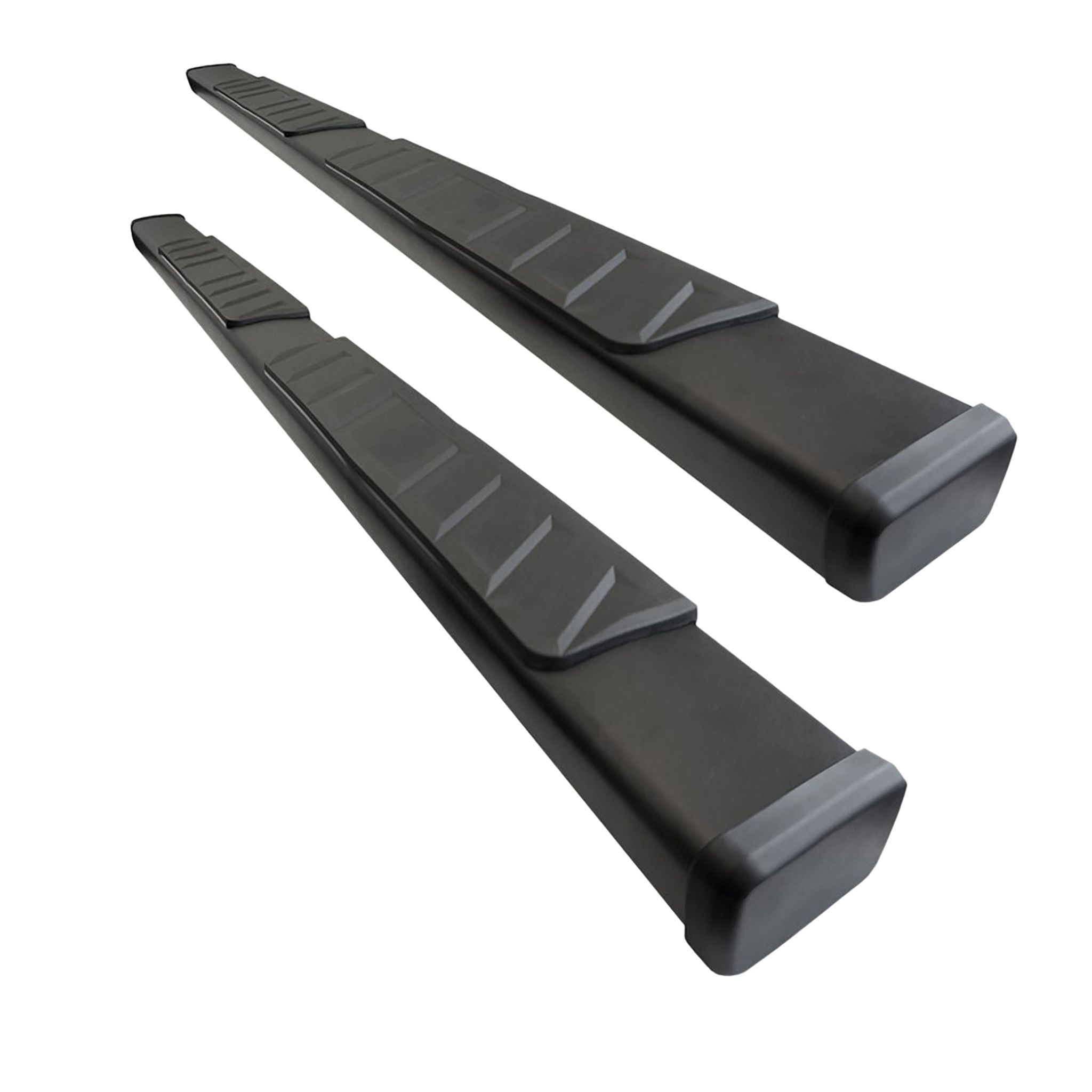 Black Horse Off Road Summit Running Boards Black Aluminum SU-FO0376BK