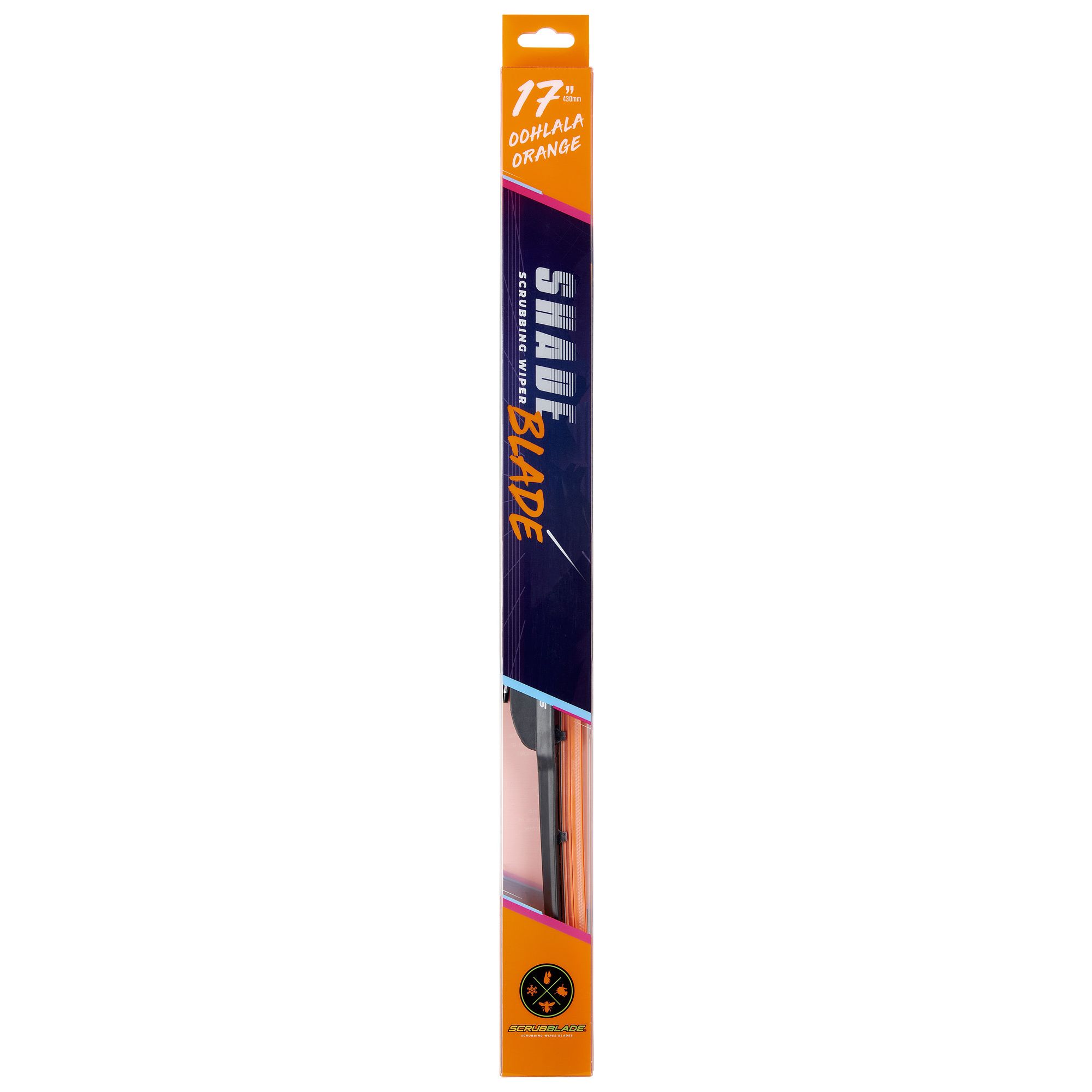 17" 430mm Orange Silicone Shadeblade Wiper Blade