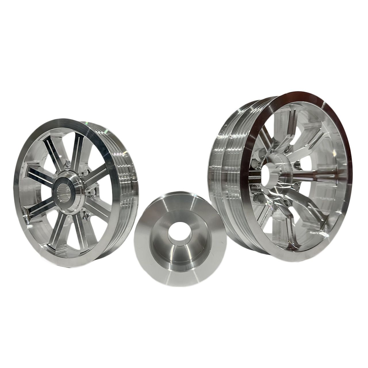 1993-2020 Subaru EJ Series Pulley Kit; Lightweight; Billet