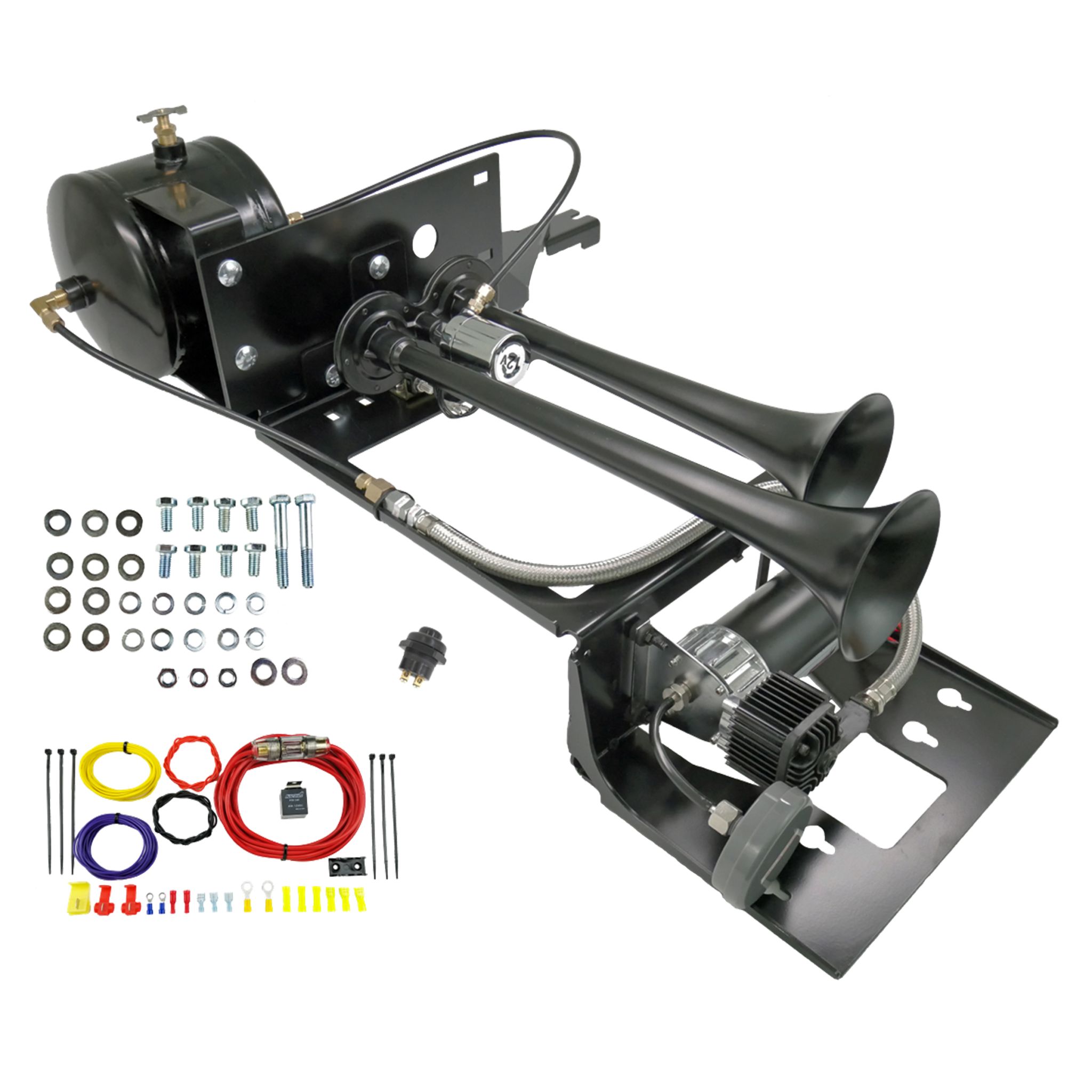 Kleinn Air Horns - TJ102 - Jeep TJ/LJ Dual Air Horn