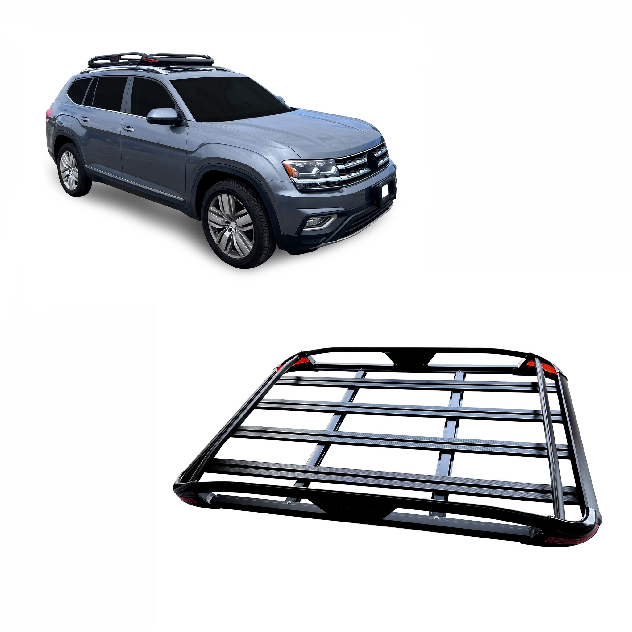Black Horse Off Road Traveler Roof Rack Black Aluminum TR-RB6343