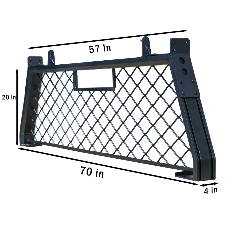 Headache Rack Black Powdercoat