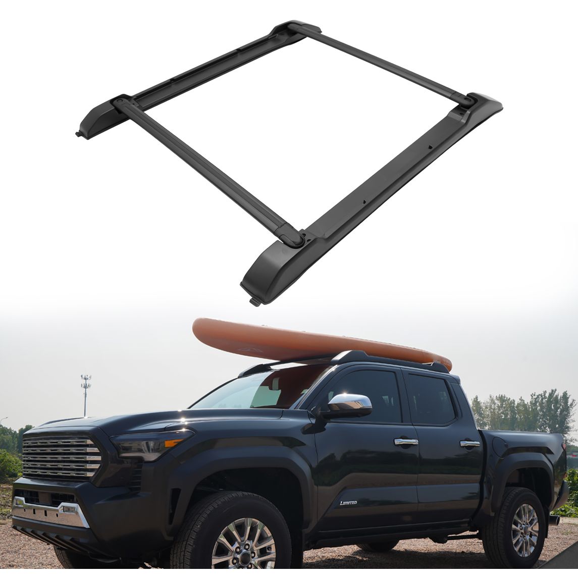 Luxury Style Cross Bars Black Powdercoat