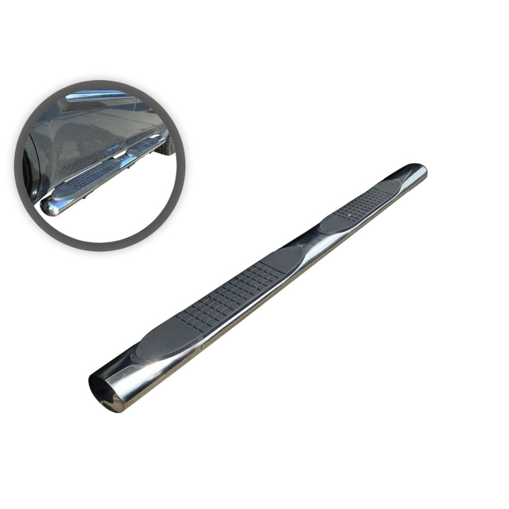 4in Oval Side Steps Stainless Steel