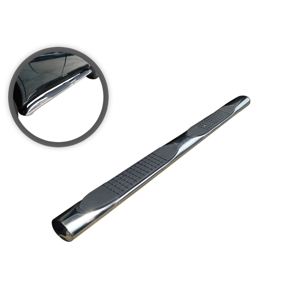 3in Round Side Steps Stainless Steel