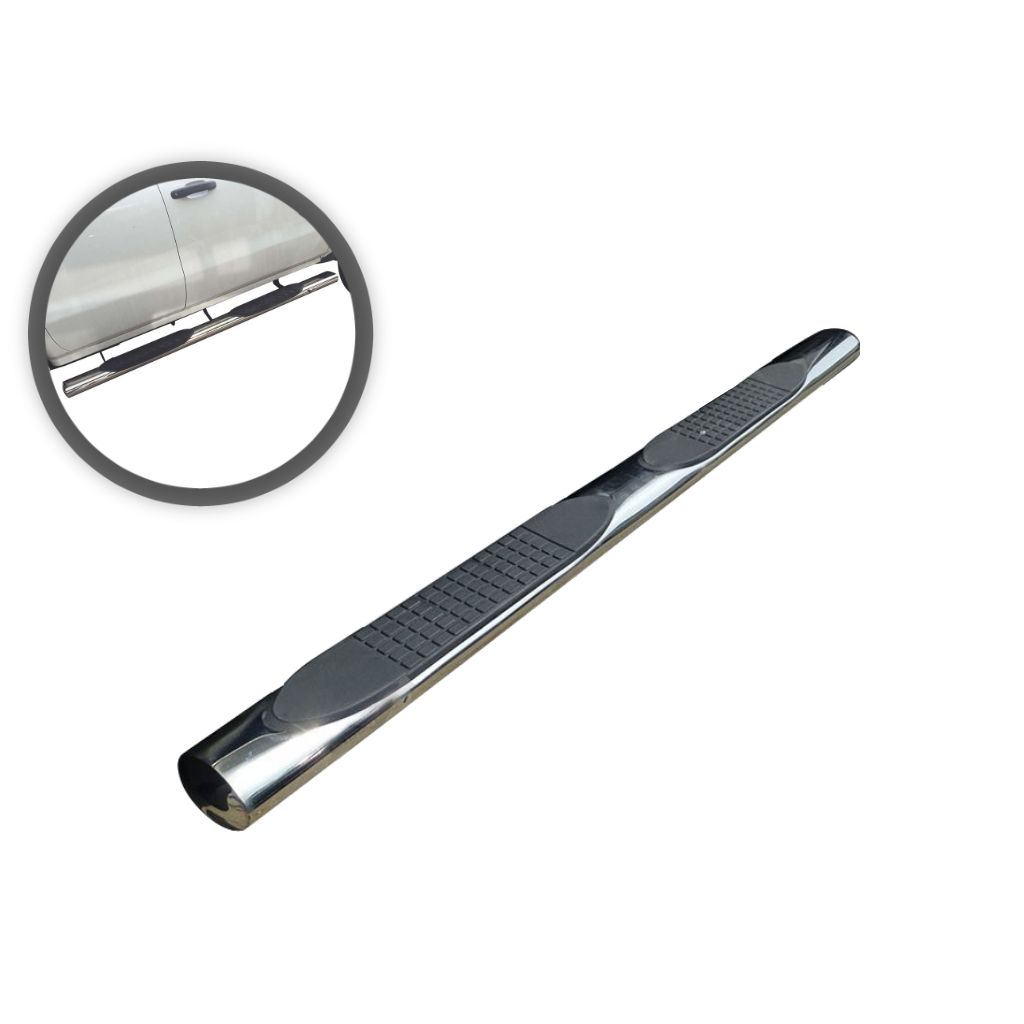 5in Oval Side Steps Stainless Steel