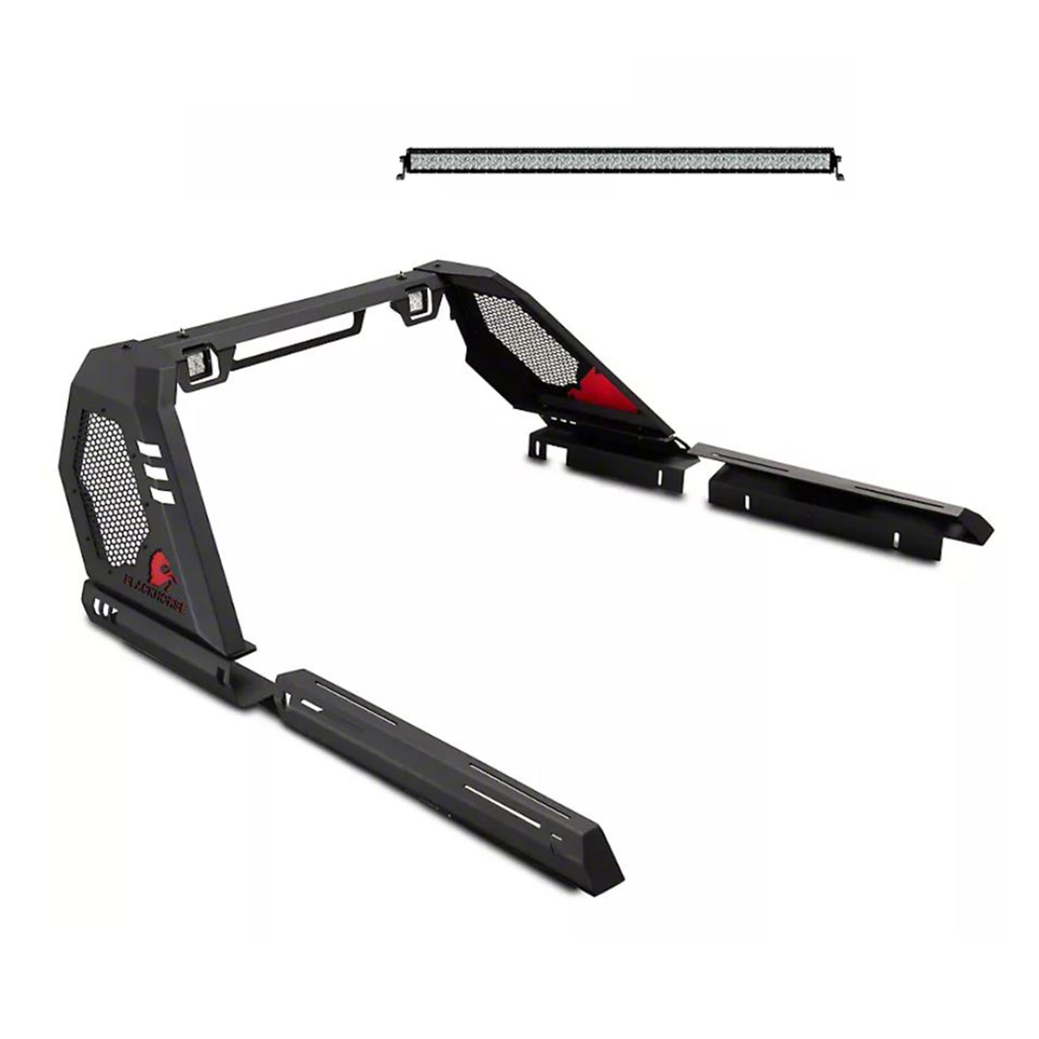 Black Horse Off Road Vigor Roll Bar Kit Black Steel VIRB02B-KIT