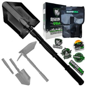 RHINO USA STRAIGHT HANDLE RECOVERY SHOVEL W/PICK