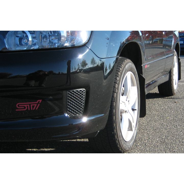 Rally Armor MF5-BAS-BLK - 2003-2008 Subaru Forester 2.5X/XT - Black Mud Flap/Black Logo