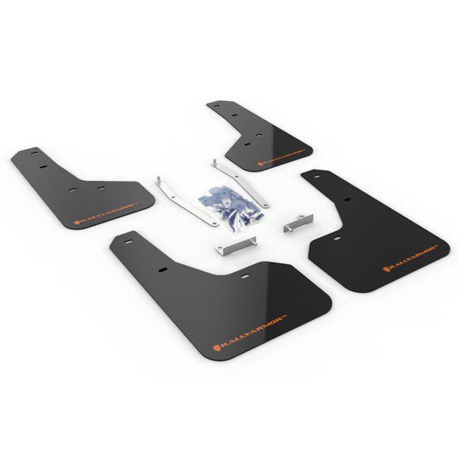 Rally Armor MF52-UR-BLK/OR - 2019-2021 Subaru Forester - Black Mud Flap/Orange Logo