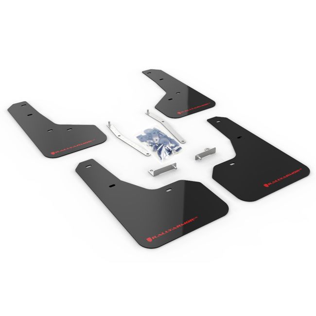 Rally Armor MF52-UR-BLK/RD - 2019-2021 Subaru Forester - Black Mud Flap/Red Logo