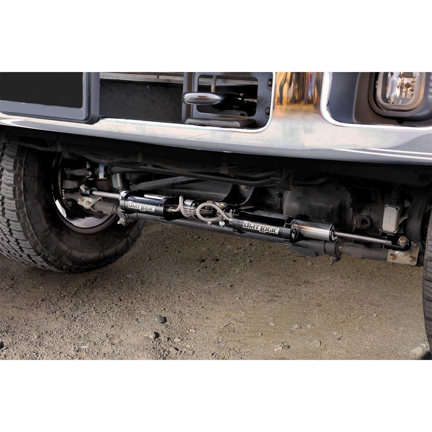 Dual Dirt Logic 2.25 Stainless Steel Steering Stabilizer Kit