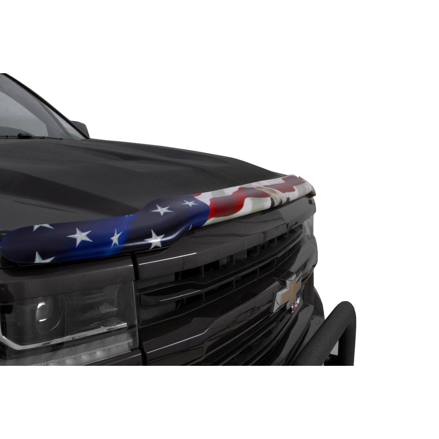 Husky Liners Hood Shield Eagle with Flag Design 2818124