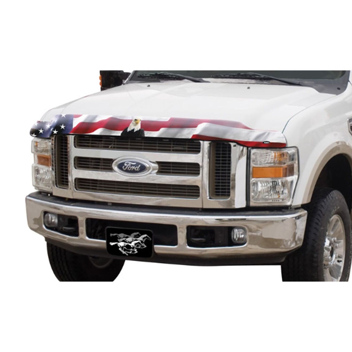 Husky Liners Hood Shield Eagle with Flag Design 2818033