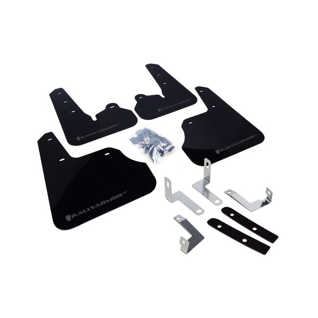 Rally Armor MF22-UR-BLK/GRY - 2012-2016 Subaru Impreza Limited, Premium, Sport - Black Mud Flap/Grey Logo