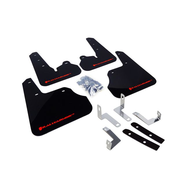 Rally Armor MF22-UR-BLK/RD - 2012-2016 Subaru Impreza Limited, Premium, Sport - Black Mud Flap/Red Logo