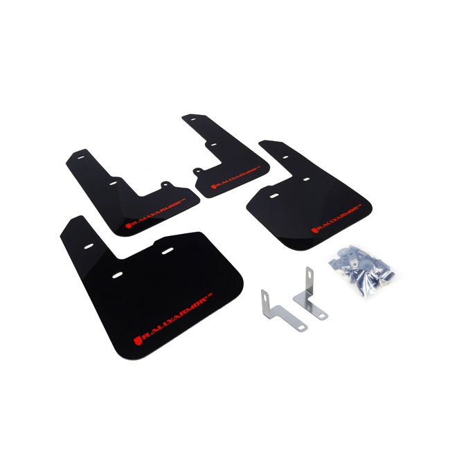 Rally Armor MF34-UR-BLK/RD - 2015-2019 Subaru Legacy 2.5i, 2.5i Premium, 2.5i Limited, 3.6R Limited - Black Mud Flap/Red Logo