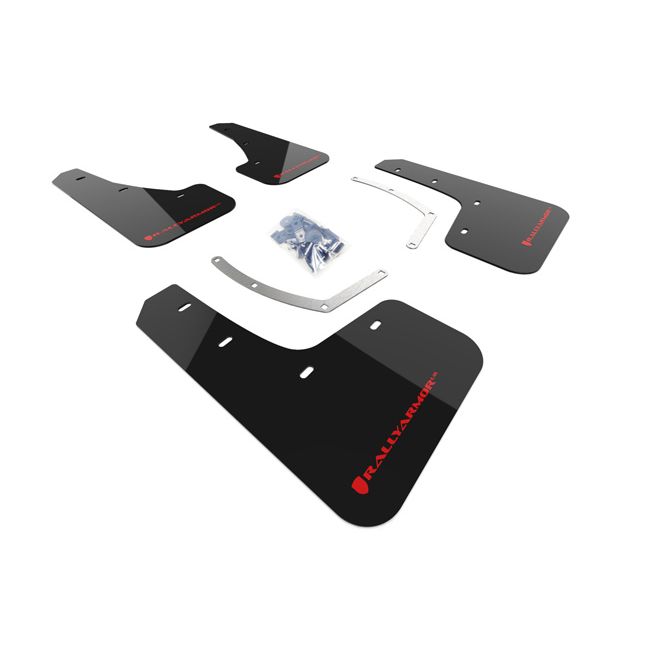 Rally Armor MF49-UR-BLK/RD - 2018-2025 Subaru Ascent - Black Mud Flap/Red Logo