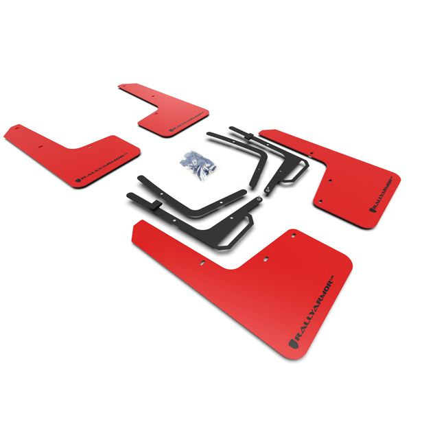 Rally Armor MF53-UR-RD/BLK - 2017-2020 Ford Raptor Raptor - Red Mud Flap/Black Logo