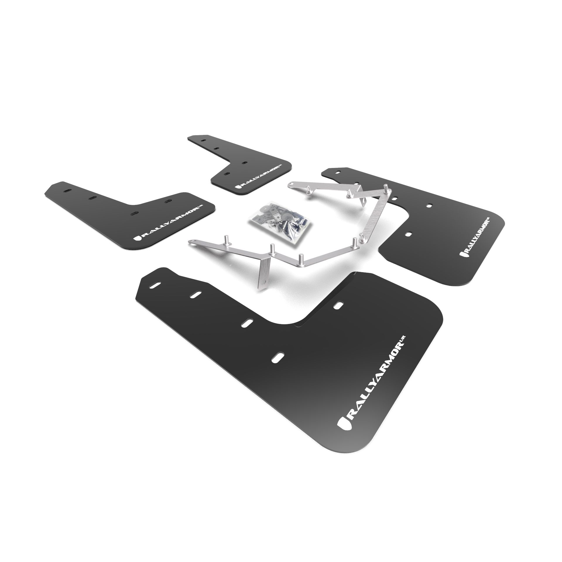 Rally Armor MF71-UR-BLK/WH 2017-2021 Honda Civic LX, EX, EX-L Hatchback