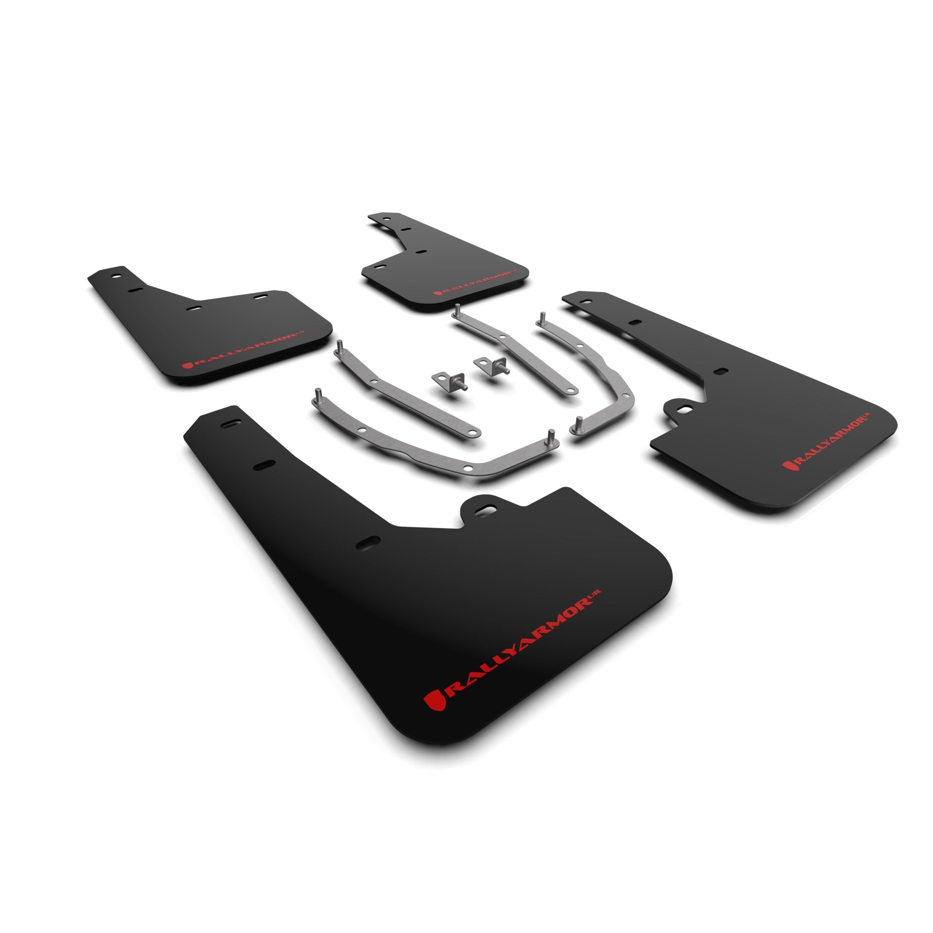 Rally Armor MF75-UR-BLK-RD - 2022-24 Hyundai Tucson - Black Mud Flap/Red Logo